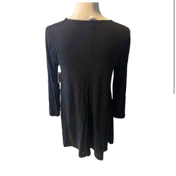 🌞 LAST CHANCE !! Black Long-sleeve Mini Dress NWT - Picture 2 of 3